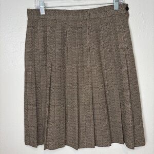 Vtg‎ Toni Garment for CC Magic Pleated Plaid Knee Length Midi Skirt Academia 14
